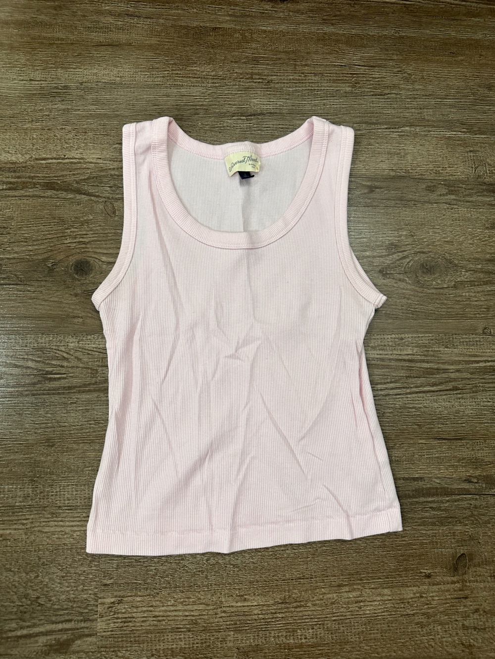 Soft Light Pink Ribbed Tank Top